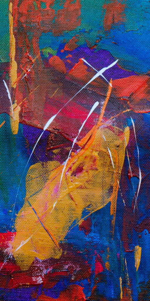 Vibrant Abstract Expressionist Artwork Wallpaper - Bold Colors & Movement