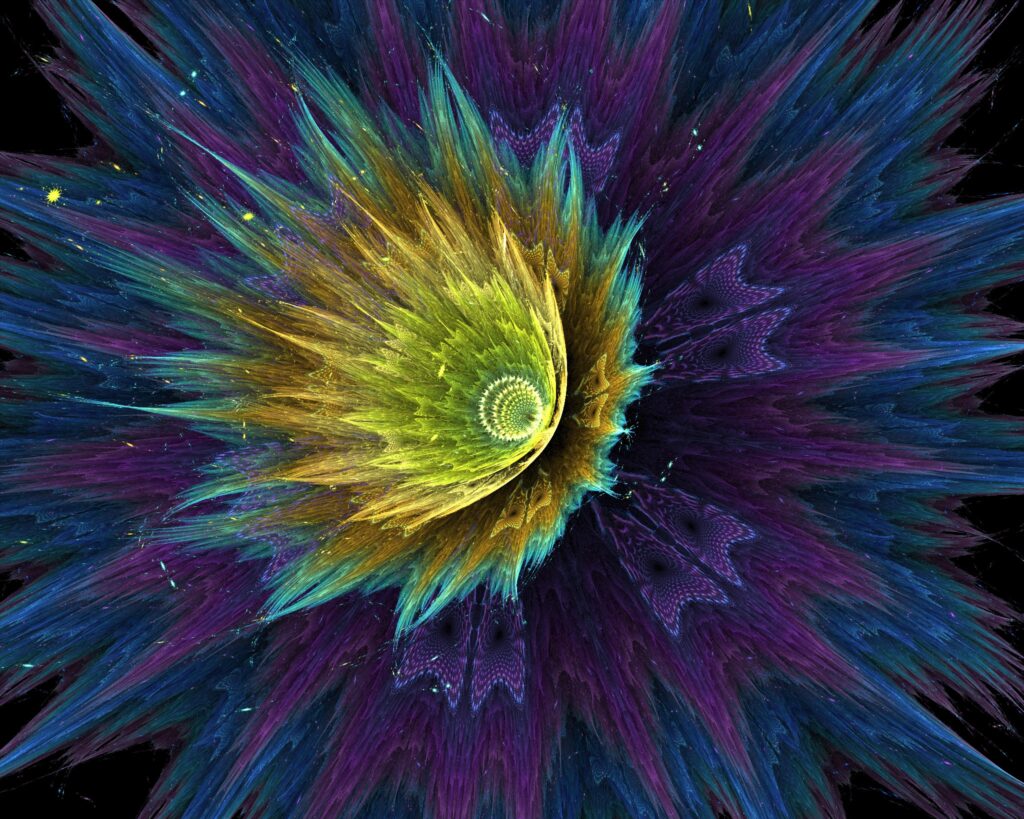 Mesmerizing Abstract Floral Digital Art Wallpaper - 2048x1638