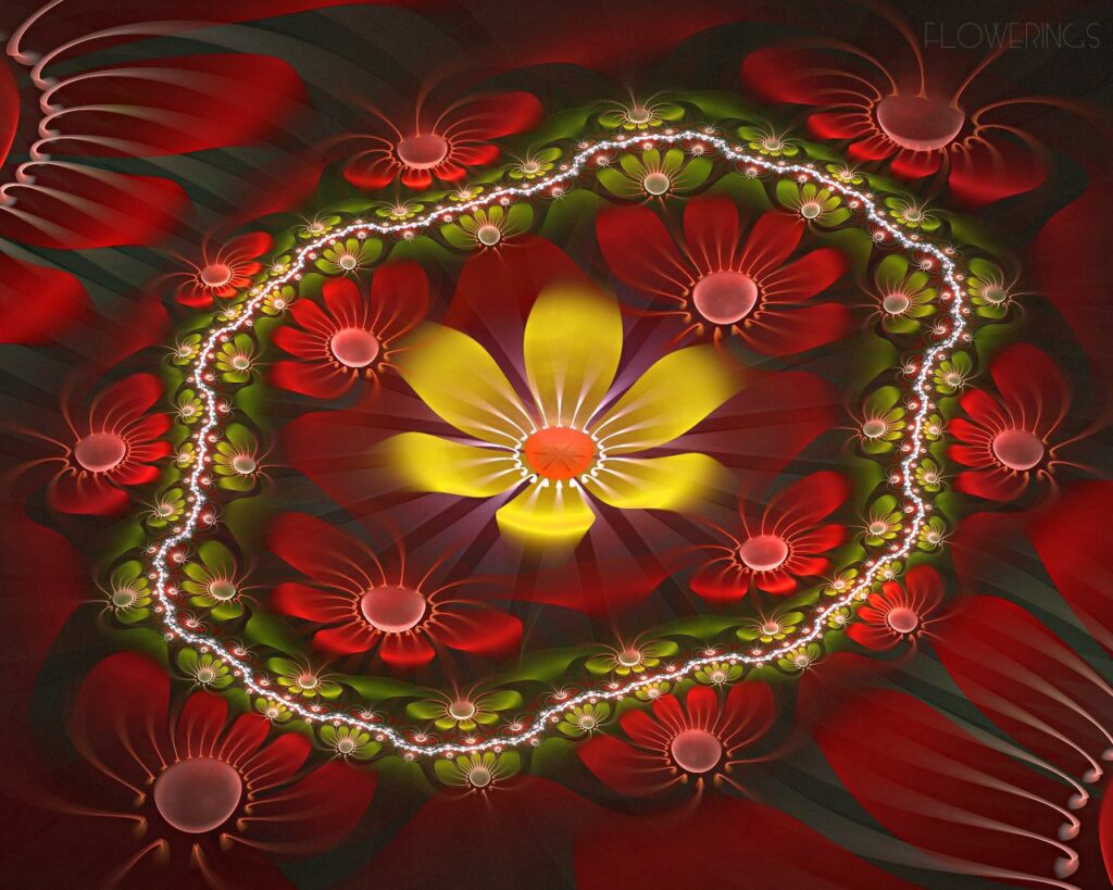 Vibrant Abstract Floral Wallpaper - 1280x1024 Ethereal Design