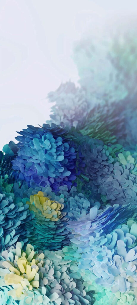 Vibrant Abstract Petal Wallpaper for Samsung S20 Ultra Background