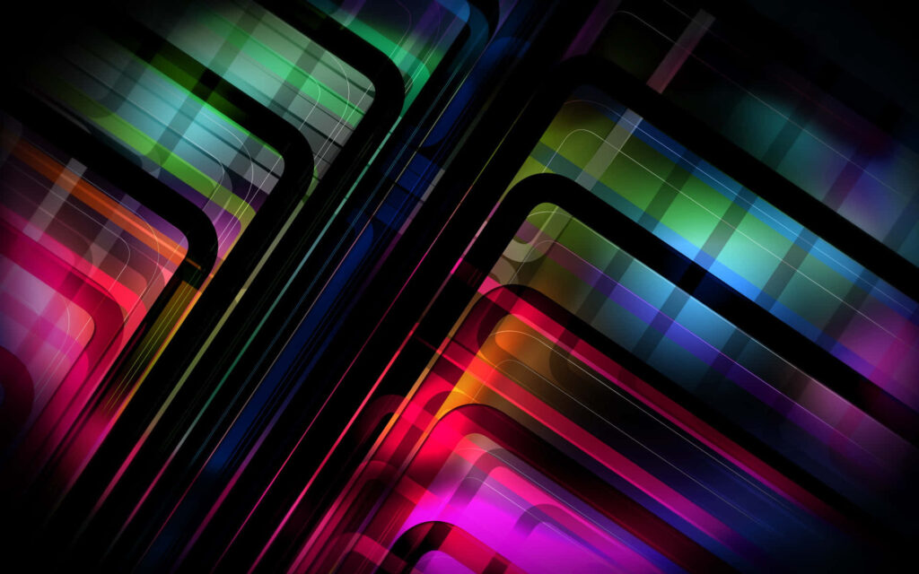Vibrant Abstract Wallpaper: Dynamic Geometric Design in Cool Colors