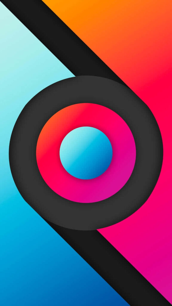 Vibrant Abstract Geometric Wallpaper with Bold Colors and Shapes