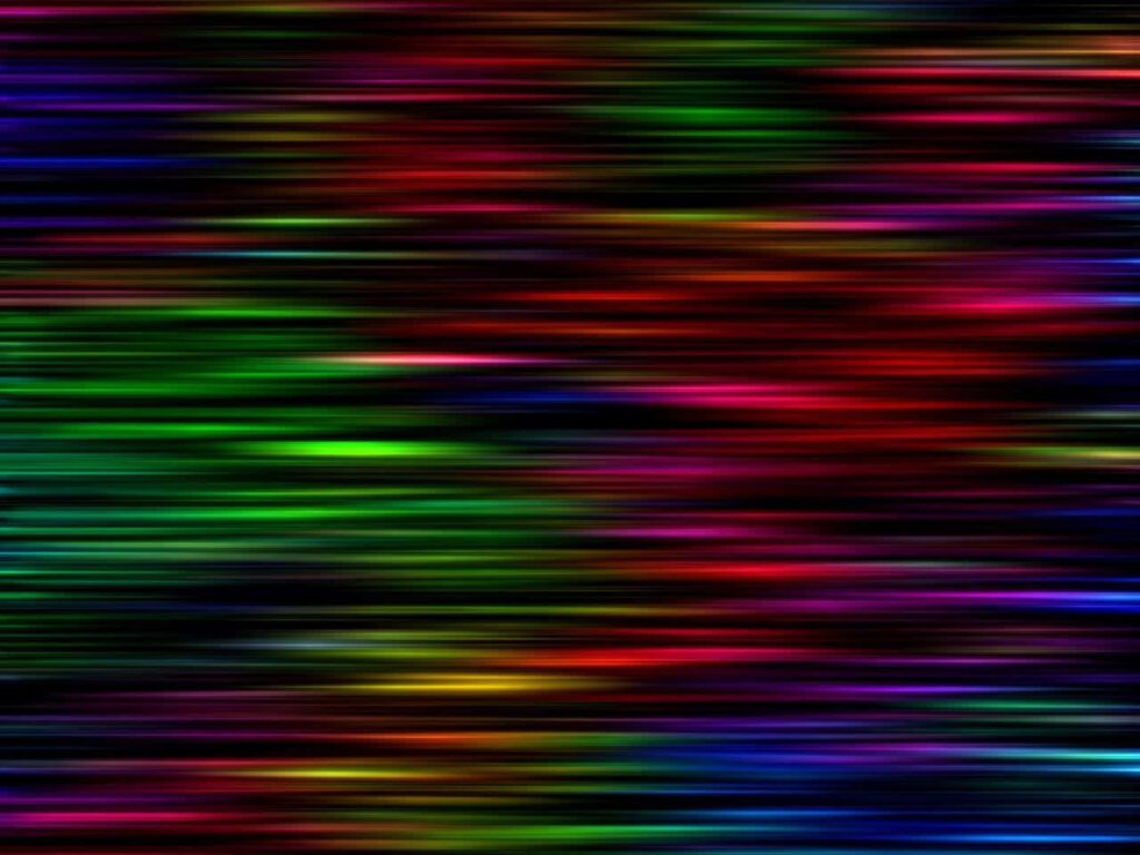 Vibrant Horizontal Abstract Wallpaper with Glitch Effect Background