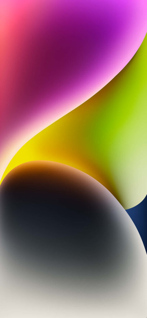 Vibrant Gradient Abstract Wallpaper for iPhone 14 - Modern Elegance