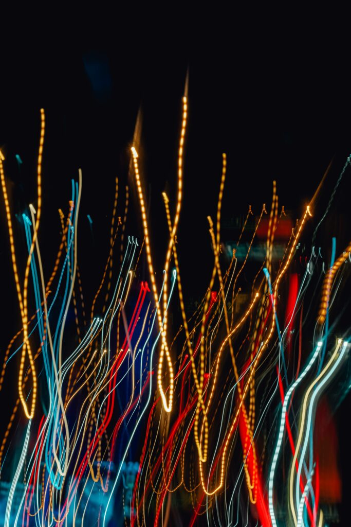 Vibrant Light Trails: Abstract 4000x6000 Wallpaper Background