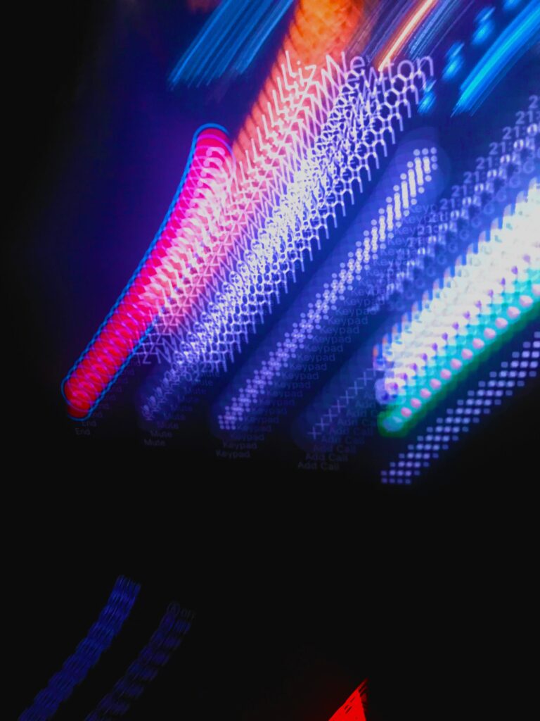Vibrant Abstract Light Trails Wallpaper: Colorful Long Exposure Art