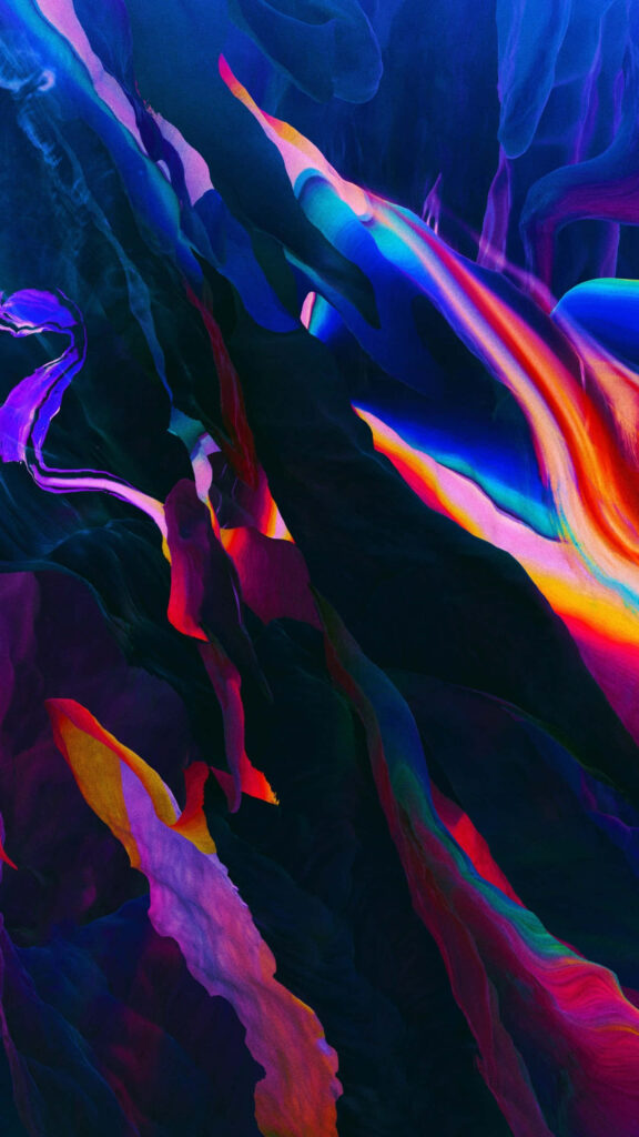 Vibrant Abstract Liquid Artwork Wallpaper for Bold Screen Aesthetics