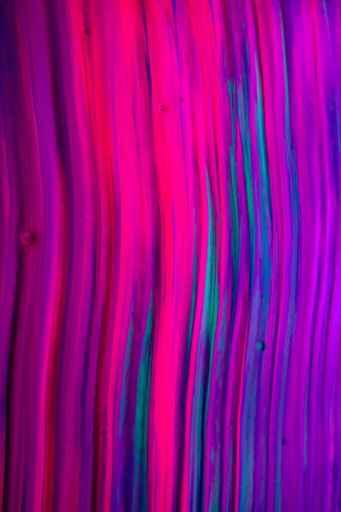Vibrant Liquid Paint Abstract Wallpaper in Purple, Pink & Green