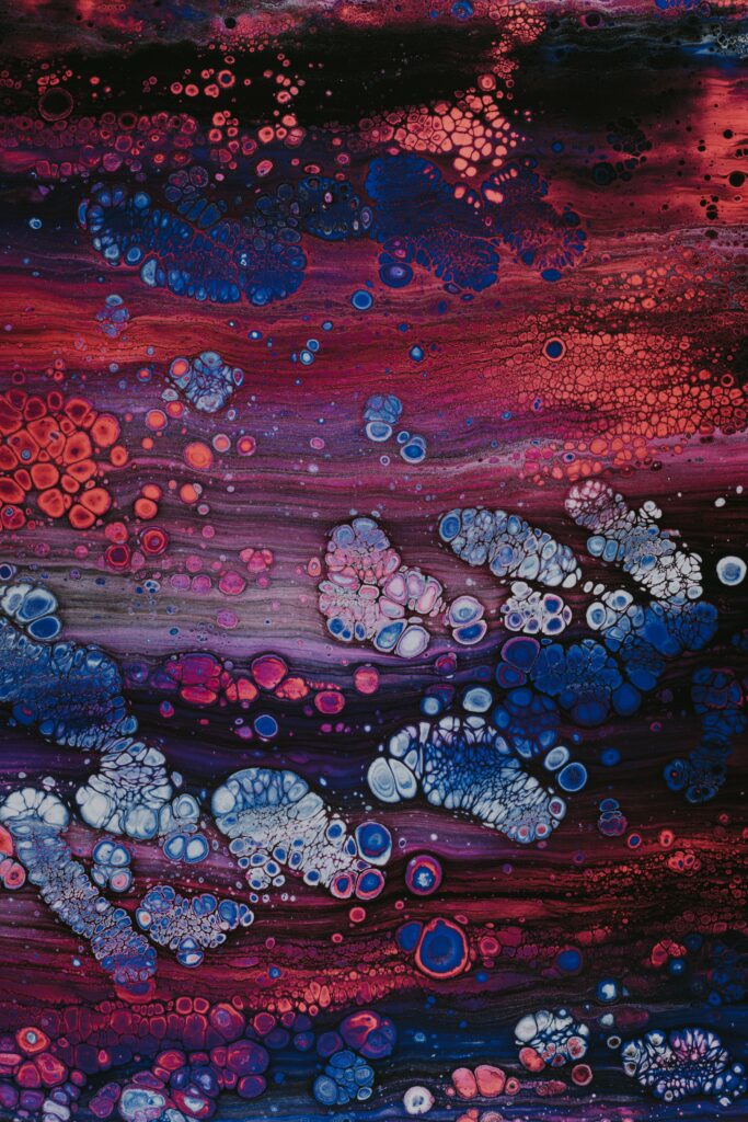 Vibrant Liquid Paint Wallpaper: Stunning Abstract Marbled Design