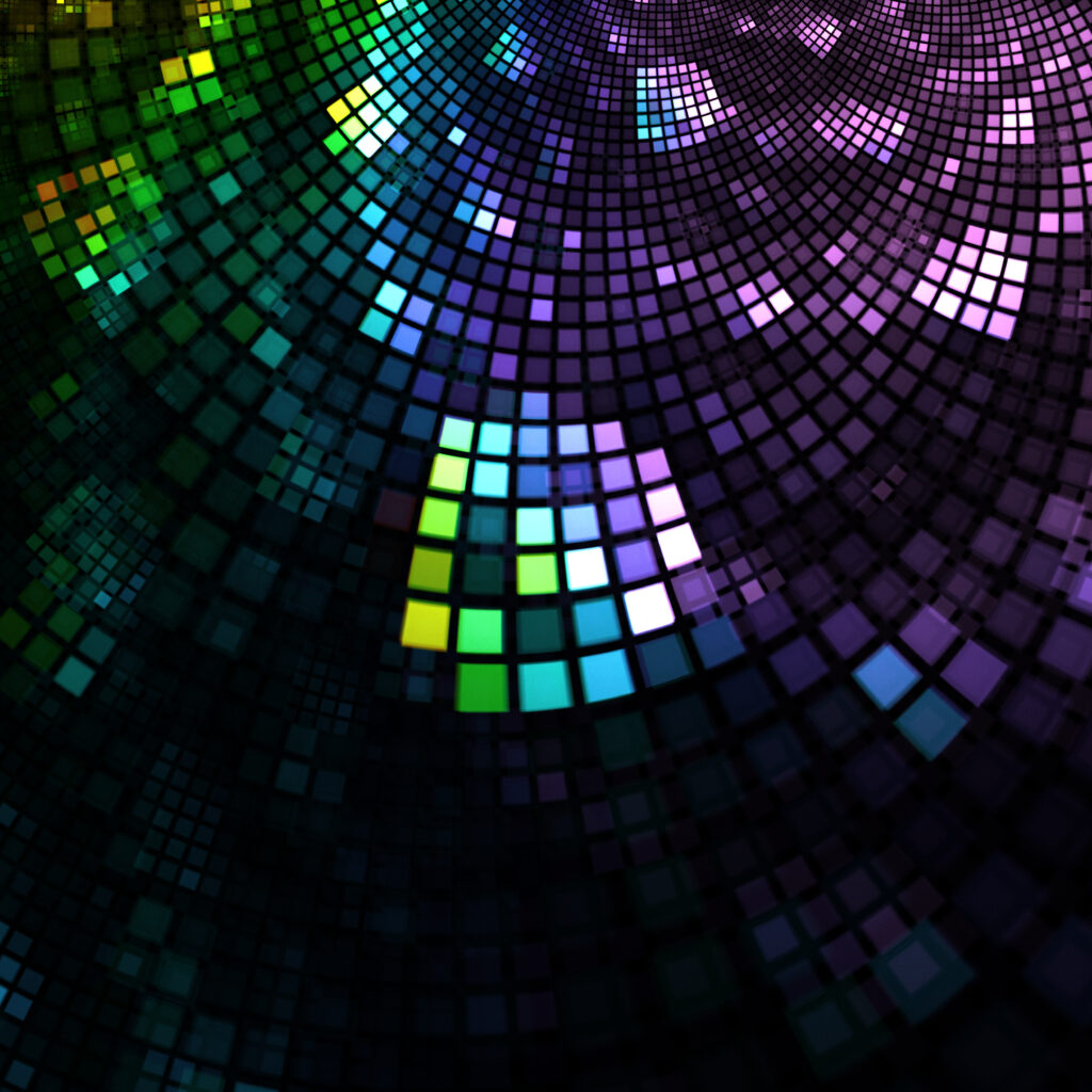 Colorful Abstract Mosaic Wallpaper - Dynamic Pixel Pattern Background