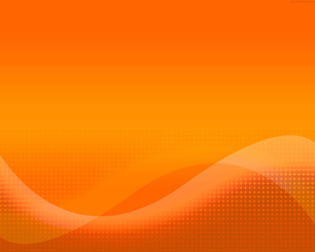 Abstract vibrant orange waves with glowing gradient and subtle halftone dots digital wallpaper