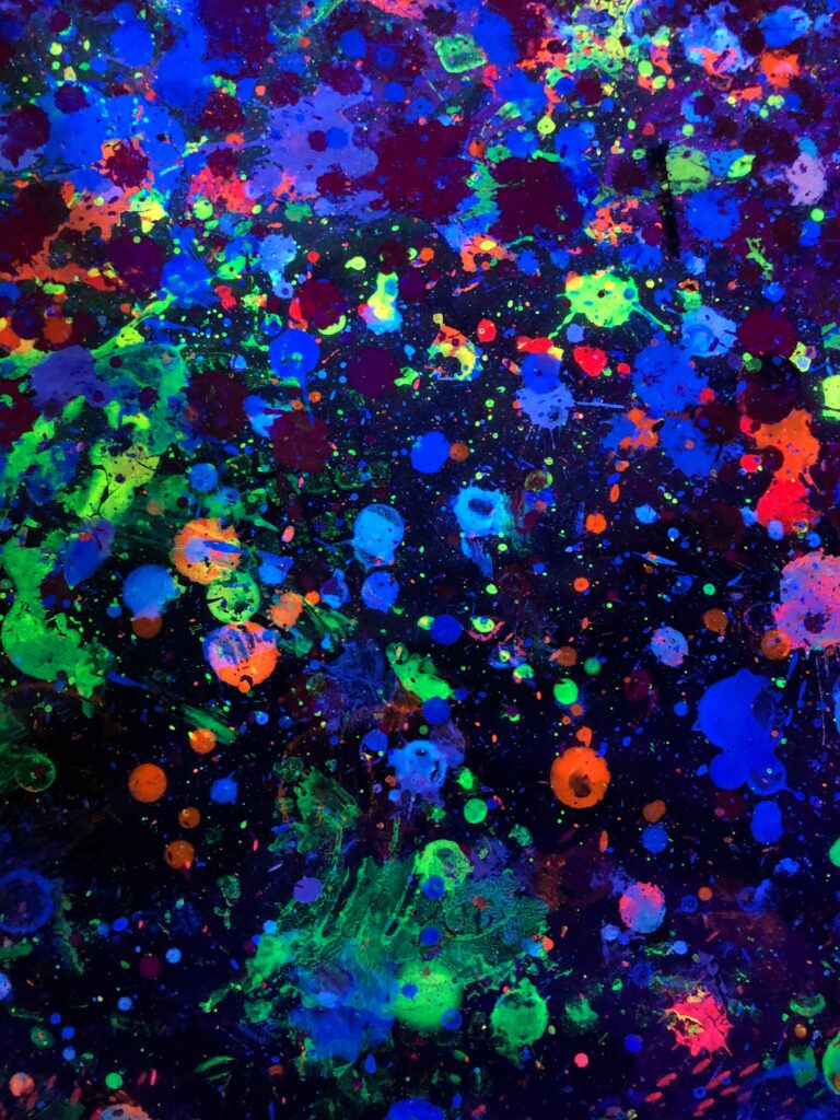 Vibrant Multicolored Paint Explosion Wallpaper - 3024x4032