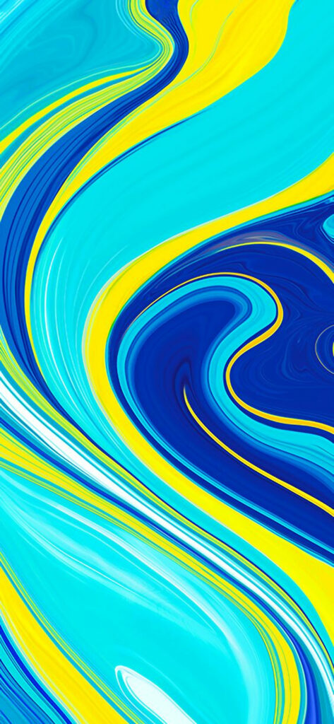 Vibrant Abstract Paint Marbling Wallpaper for Redmi Note 9 Pro