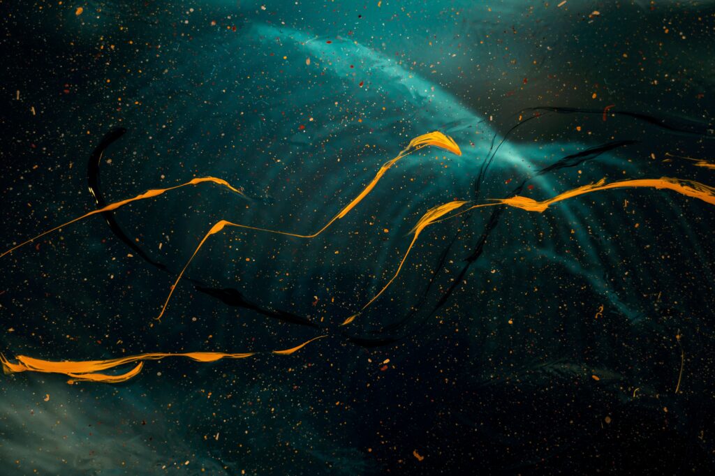 Vibrant Abstract Wallpaper: Paint Splashes on Textured Background