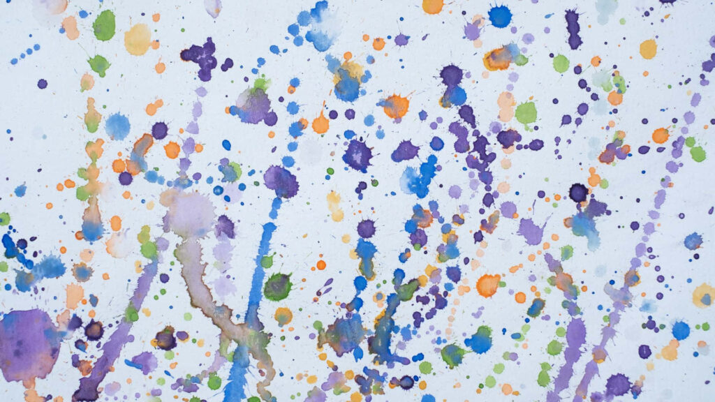 Vibrant Abstract Paint Splatter Wallpaper for Digital Screens