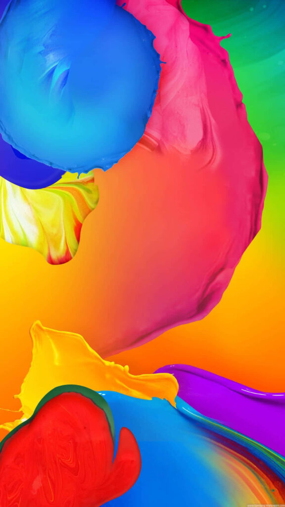 Vibrant Abstract Paint Splatter Wallpaper for Galaxy S5