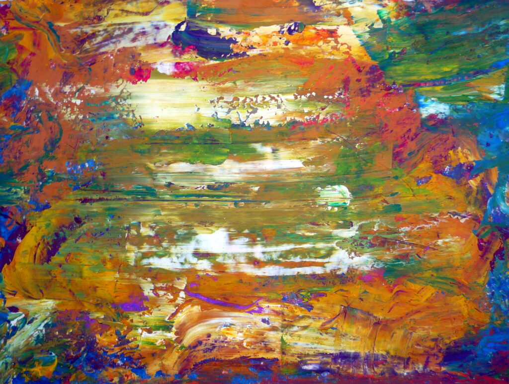 Vibrant Abstract Wallpaper: Bold Colors & Dynamic Paint Stains
