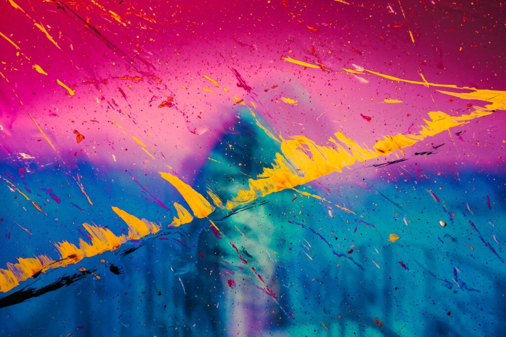 Vibrant 4000x2666 Abstract Paint Strokes Background Wallpaper