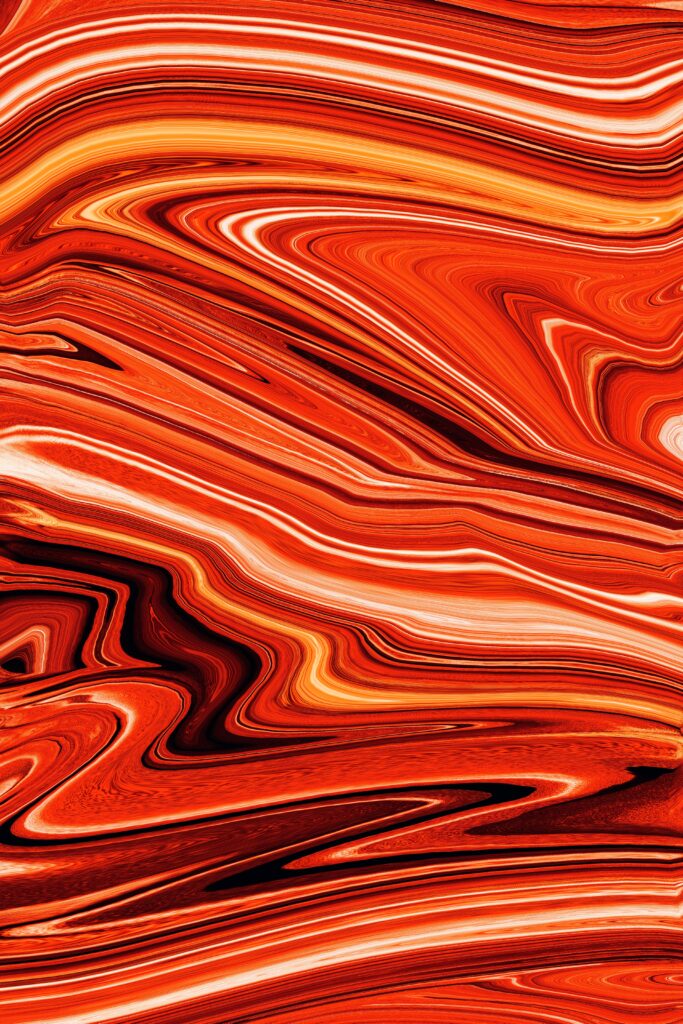 Vibrant Red Abstract Wallpaper: Dynamic Swirling Patterns Background
