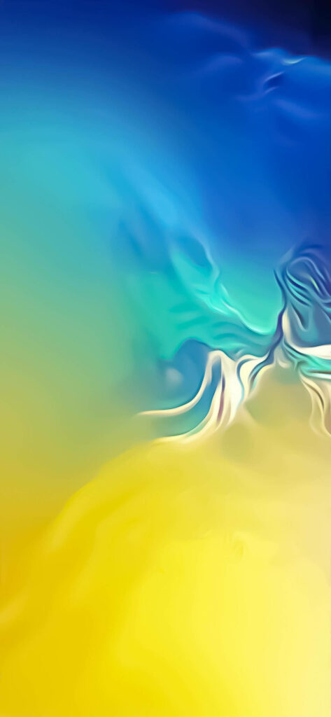 Vibrant Yellow & Teal Abstract Samsung Wallpaper Background Design