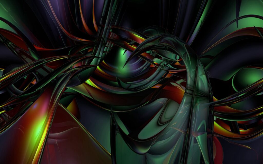 Vibrant Abstract Wallpaper: Intricate Shapes & Flowing Lines 1920x1200