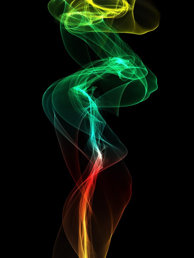 Vibrant Abstract Smoke Wallpaper 3000x4000 - Colorful Digital Design