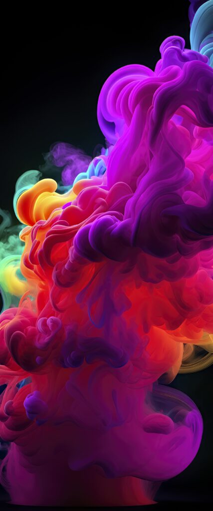 Vibrant Abstract Smoke Wallpaper for Bold Digital Backgrounds