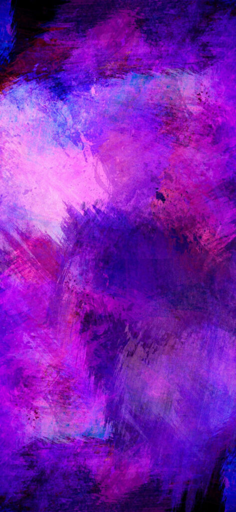Vibrant Purple Abstract Paint Strokes: A Mesmerizing iPhone 13 Pro Max Wallpaper Revolutionizing Your Display