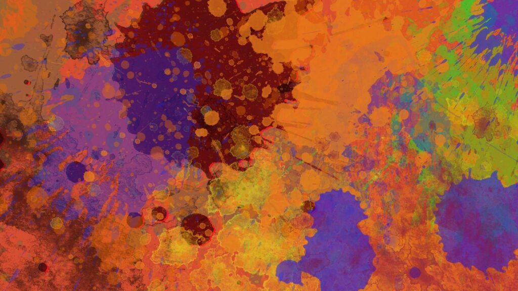 Vibrant Abstract Spray Paint Wallpaper 1920x1080: Color Explosion