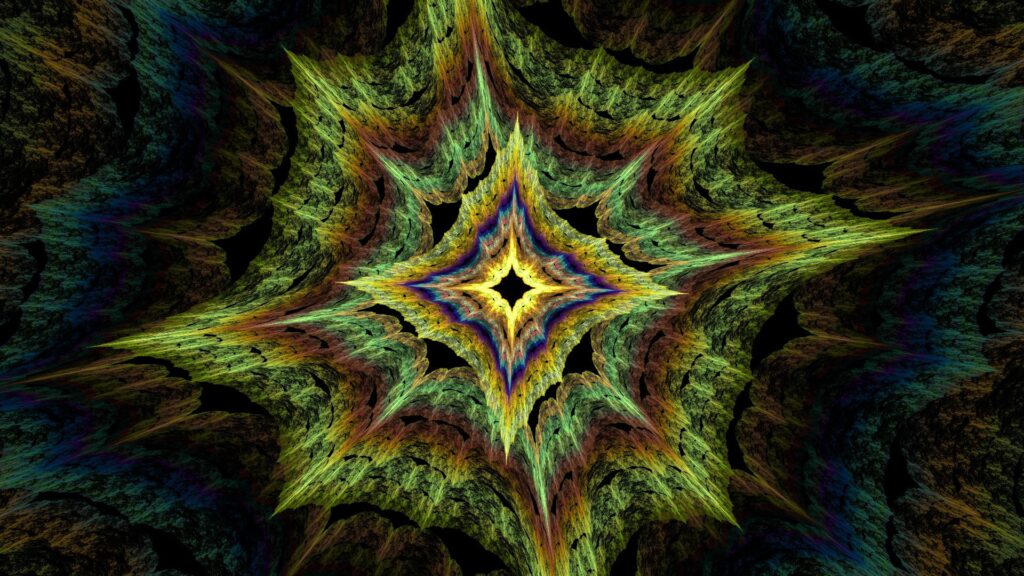 Vibrant Abstract Star Pattern 1920x1080 Wallpaper Background
