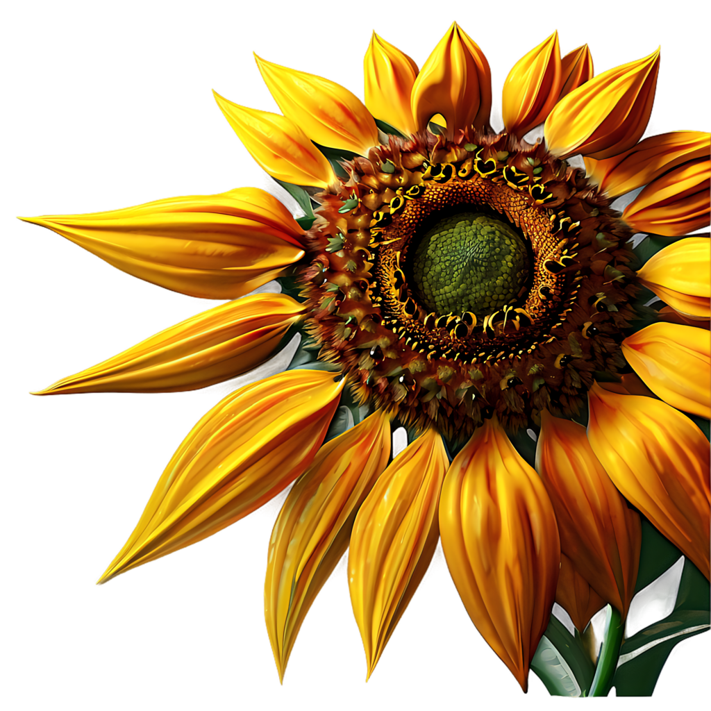 Vibrant Abstract Sunflower Wallpaper: Lively Yellow Petals & Texture