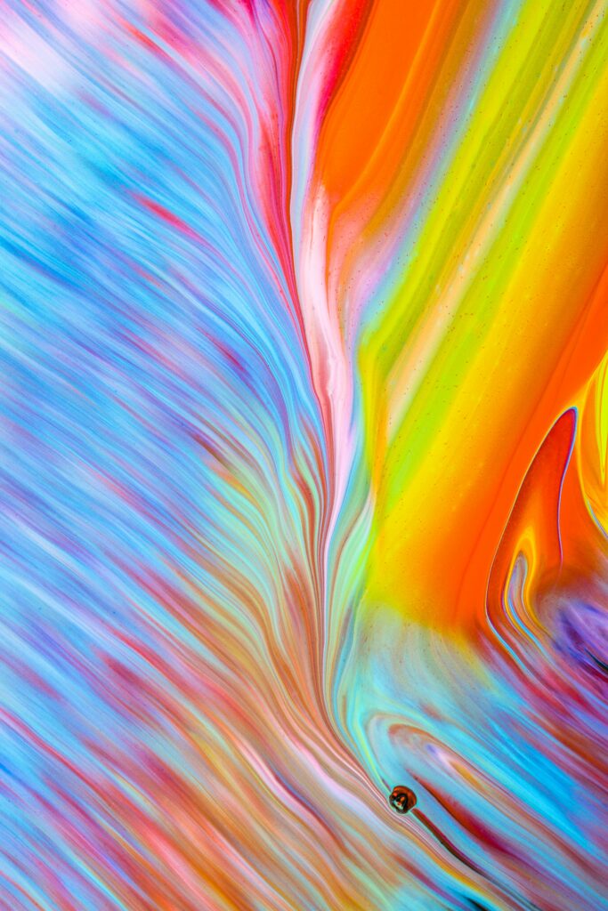 Vibrant Abstract Swirl Wallpaper - Dynamic Colorful Background Art