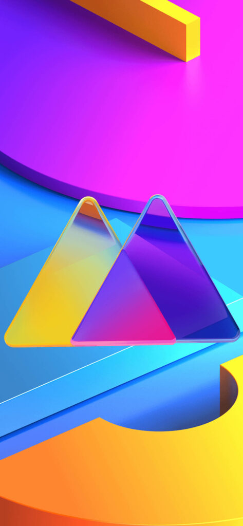 Vibrant Abstractions: Samsung Mobile Wallpaper With Colorful Abstract Patterns, Creating an Aesthetically Pleasing Background