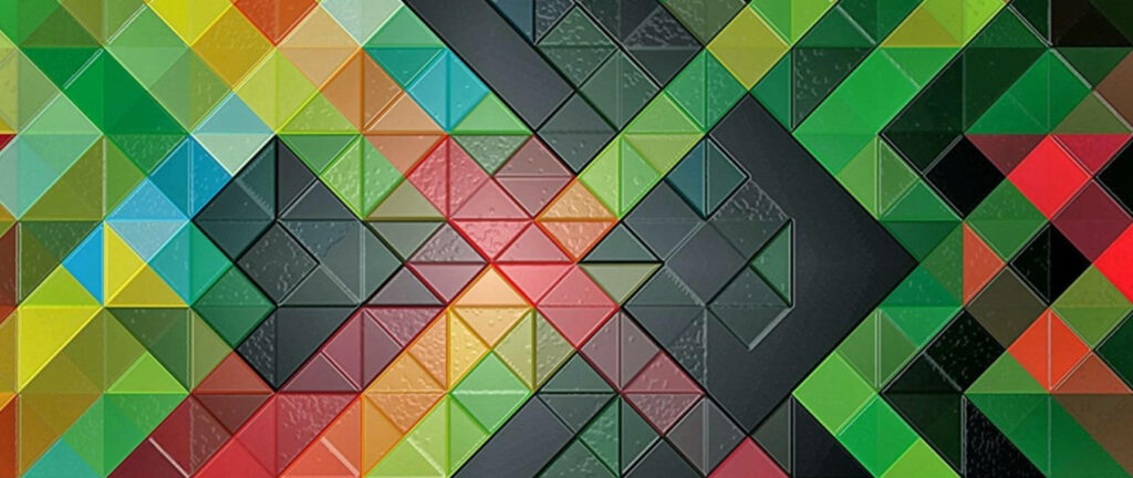 Vibrant Abstract Triangle Wallpaper - Modern Geometric Background