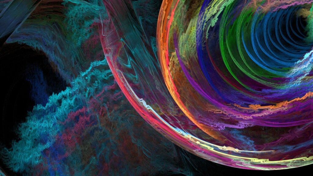 Vibrant Abstract Tunnel Wallpaper - 1920x1080 Cosmic Energy Design