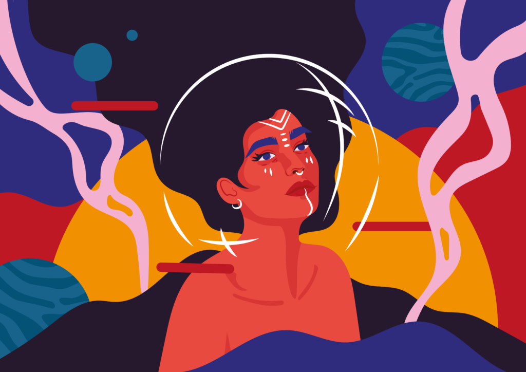 Vibrant Abstract Wallpaper: Colorful Vector Art & Surreal Design