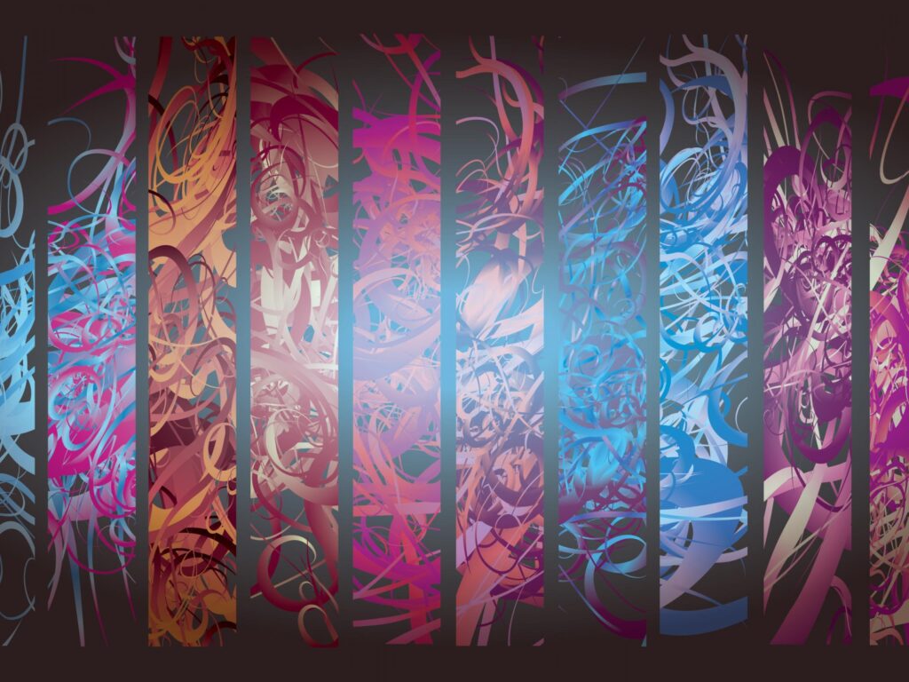 Vibrant 2560x1920 Abstract Wallpaper with Dynamic Colorful Design