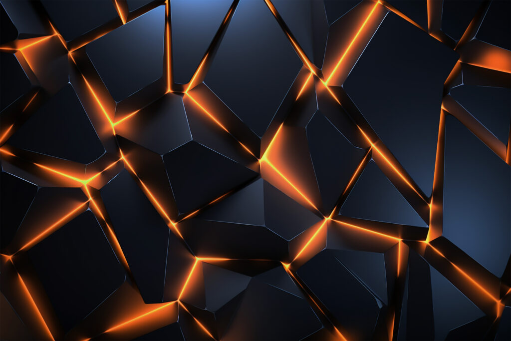 Vibrant Dark Abstract Wallpaper 3000x2000 - Geometric Shapes