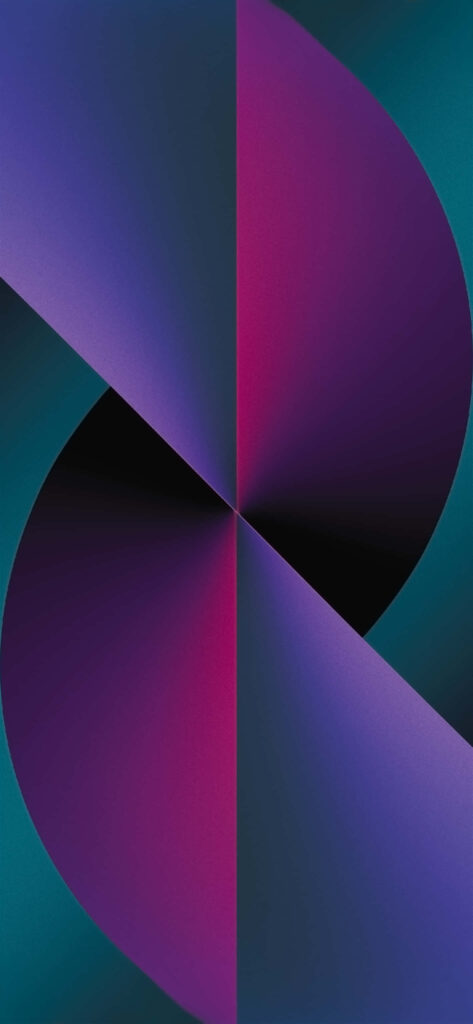 Vibrant Abstract Wallpaper: Blue, Pink & Purple Symmetrical Design