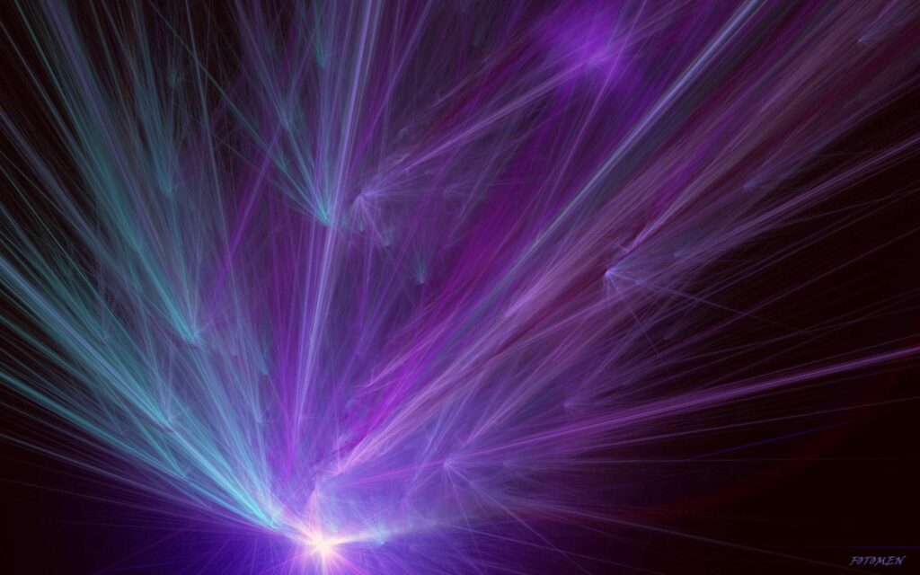 Vibrant Blue & Purple Abstract Background with Ethereal Patterns Wallpaper