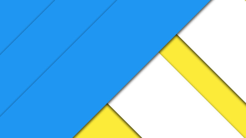 Dynamic Blue, White & Yellow Abstract Wallpaper Background Design