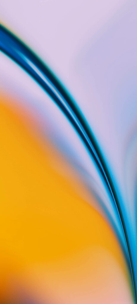 Vibrant Abstract Wallpaper in Blue, Yellow, and Orange Background