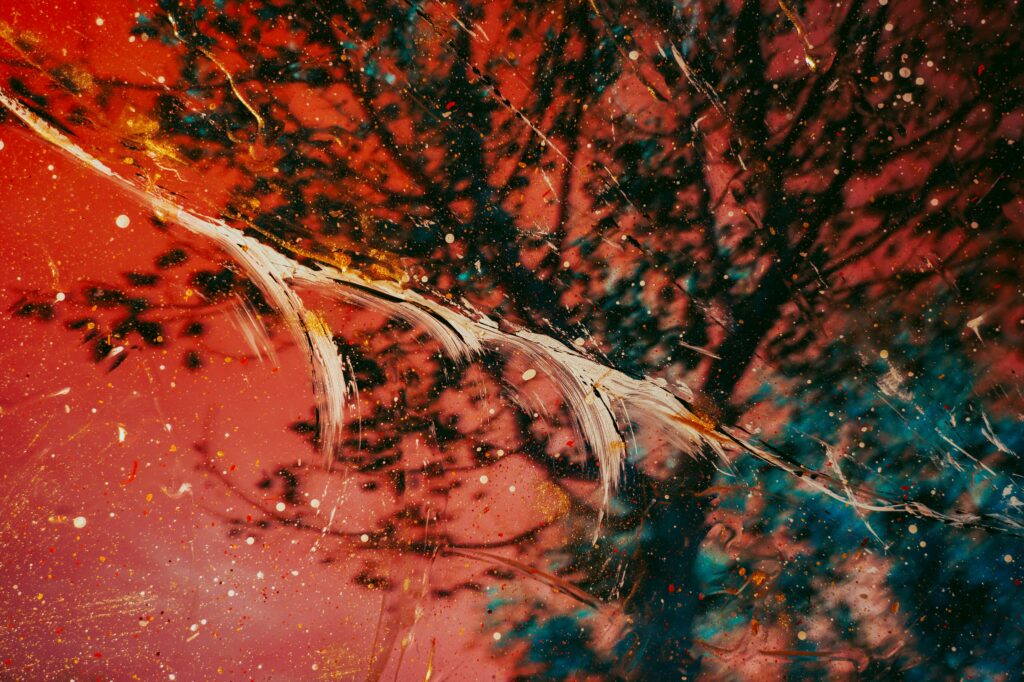 Abstract Blurred Wallpaper: Dynamic Colorful Glass Surface Art