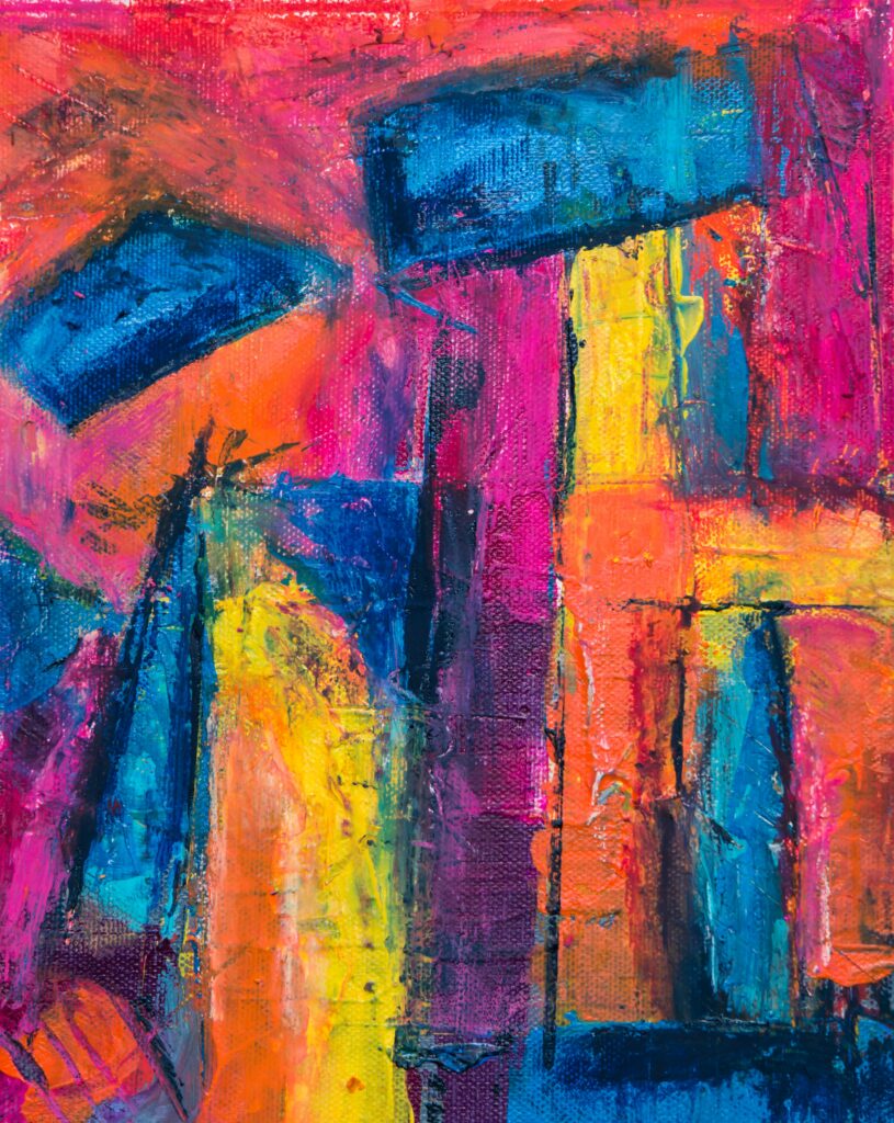 Vibrant Abstract Wallpaper: Bold Brushstrokes & Dynamic Colors