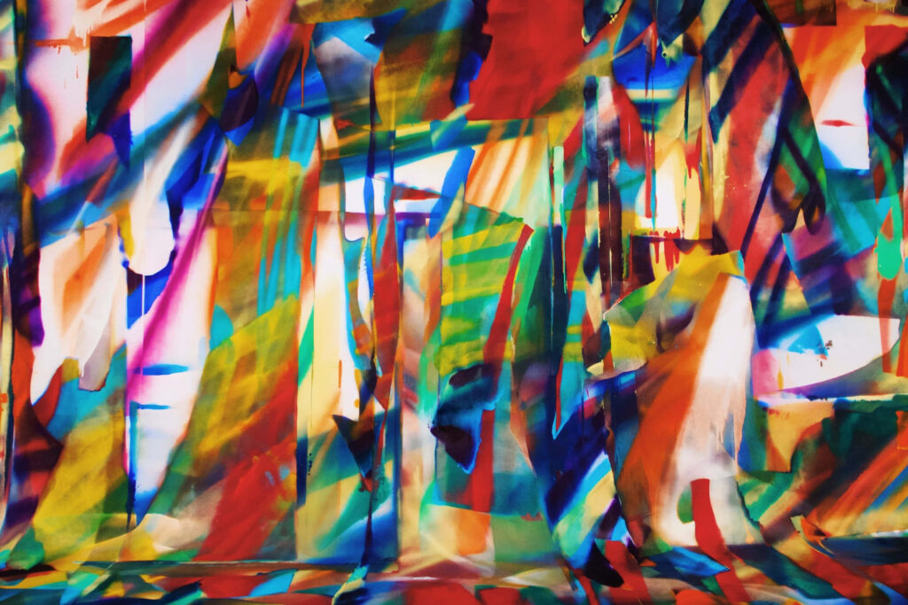 Vibrant Abstract Wallpaper: Bold Colors & Dynamic Design Background