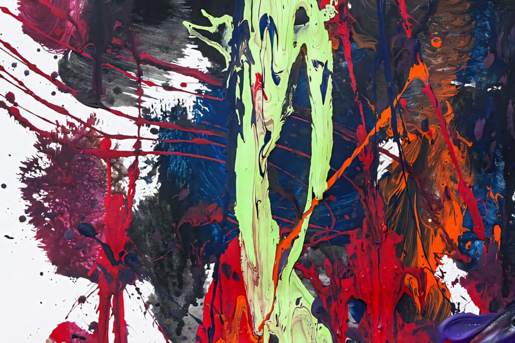 Vibrant Abstract Wallpaper: Bold Strokes & Dynamic Color Splash