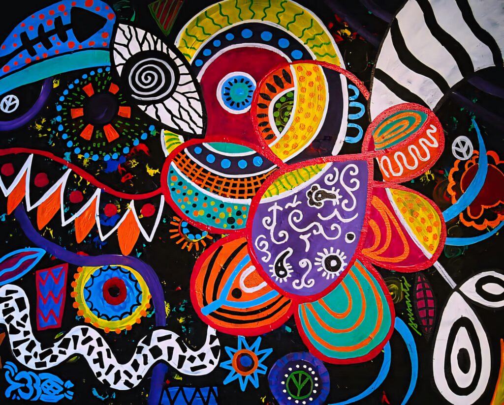 Vibrant Abstract Wallpaper: Dynamic Patterns & Bold Colors