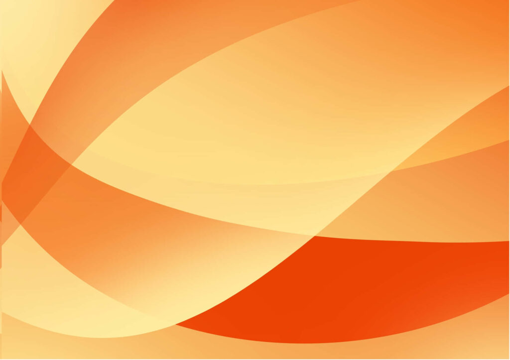 Vibrant Orange & Yellow Abstract Wallpaper with Curved Shapes