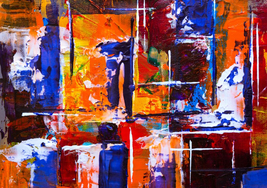 Vibrant Abstract Wallpaper: Bold Oil Paints & Dynamic Colors