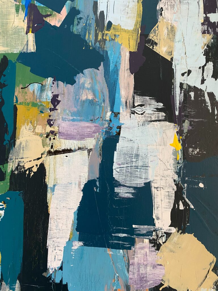 Colorful Abstract Wallpaper: Bold Strokes & Textured Canvas